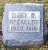 Headstone Mary D. Boekeloo nee Howard